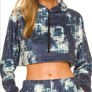 NWT Adam Selman cropped hoodie